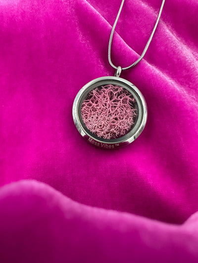 Eternal Moss Locket Pendant Necklace