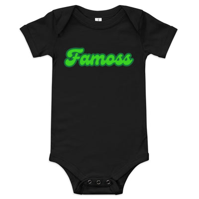 Famoss Logo Green Baby short sleeve one piece