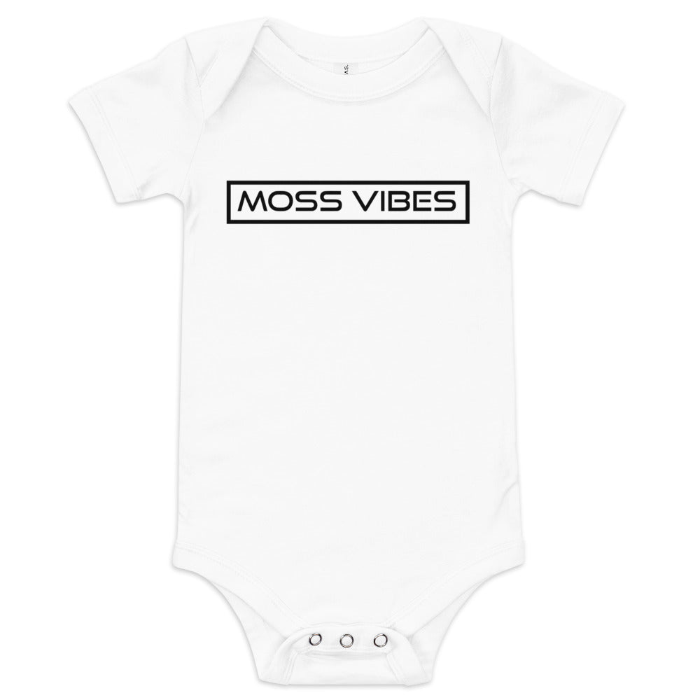 Moss Vibes Black Logo Baby short sleeve one piece