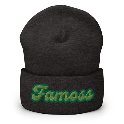 Famoss Green Logo Cuffed Beanie