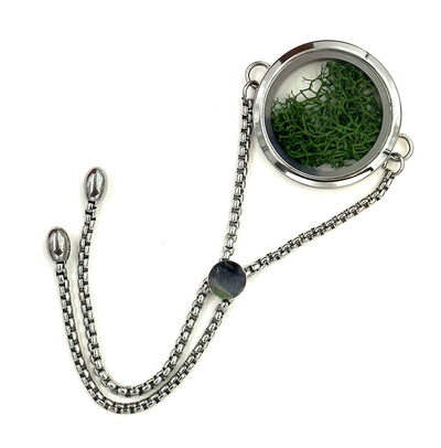 Mystical Moss Locket Luxury Bracelet
