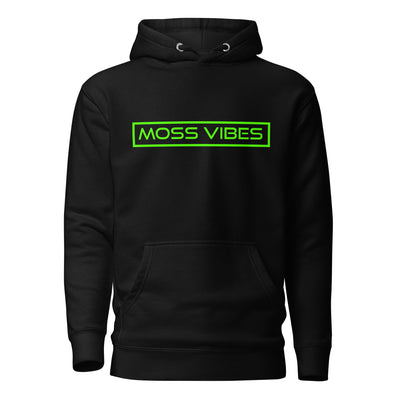 Moss Vibes Logo Black Neon Green Hoodie