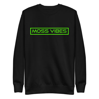 Moss Vibes Neon Green Logo Premium Sweatshirt