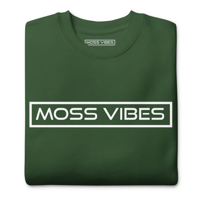 Moss Vibes White Logo Premium Sweatshirt