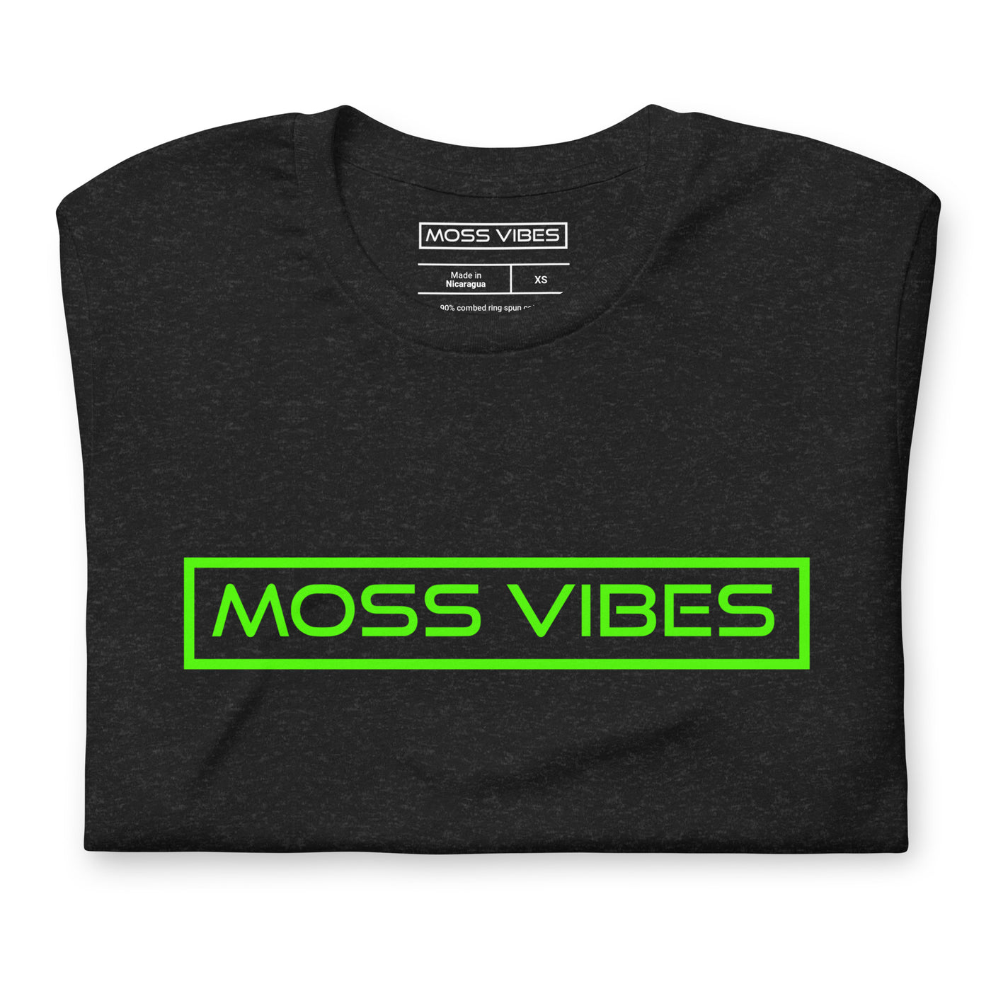 Moss Vibes Neon Green Logo t-shirt