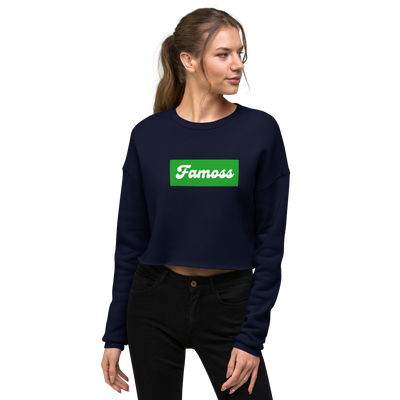 FAMOSS Navy Crop Sweatshirt
