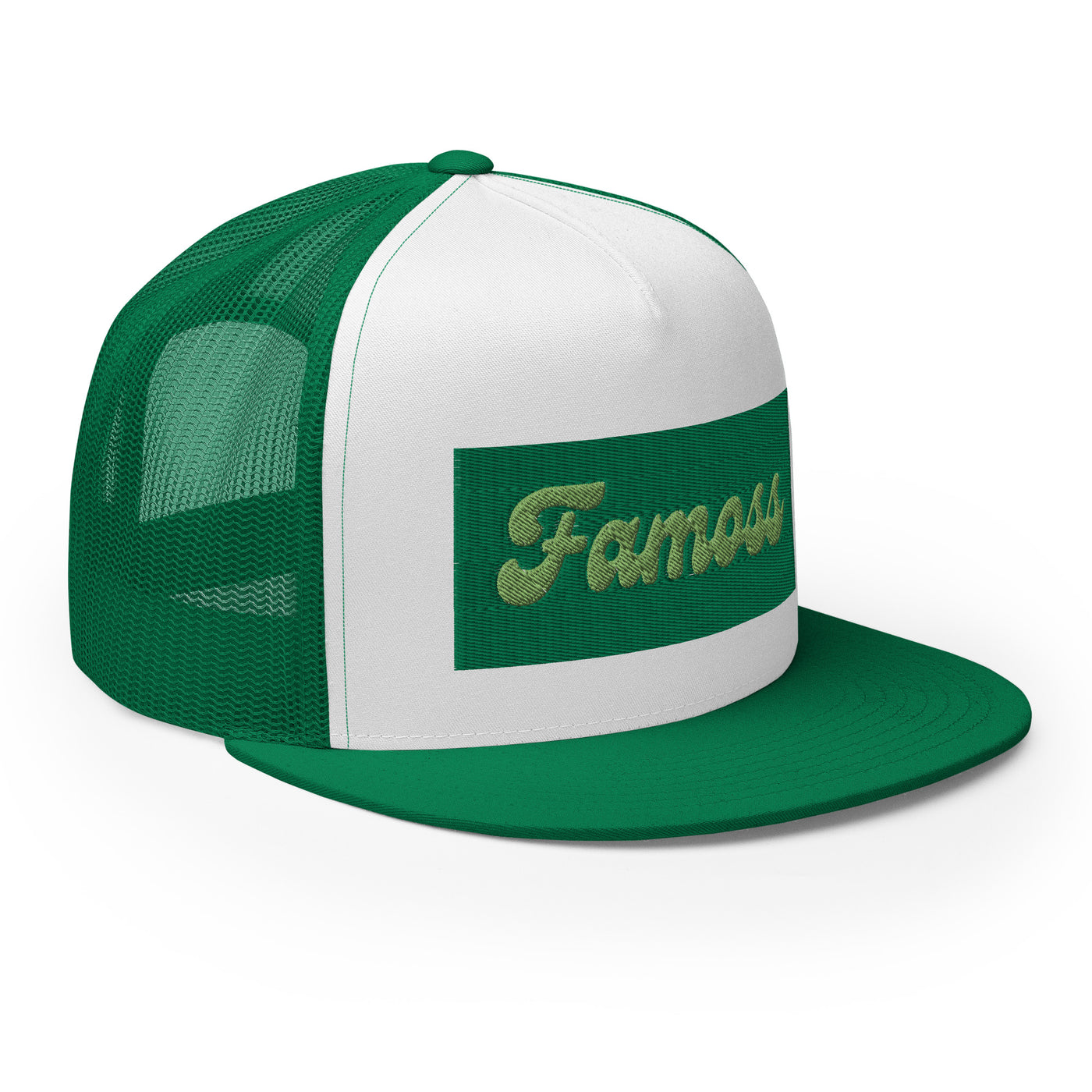 Green on Green FAMOSS Trucker Cap