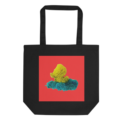 DUCK IT NFT Red Square Black Tote Bag