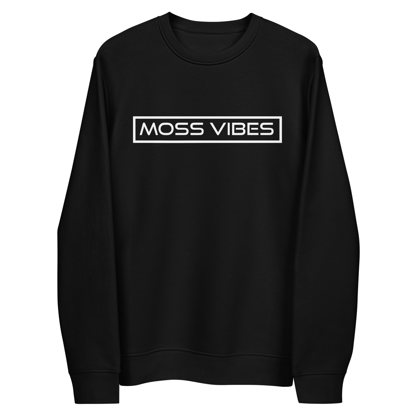 Moss Vibes Iconic Logo Black Crewneck