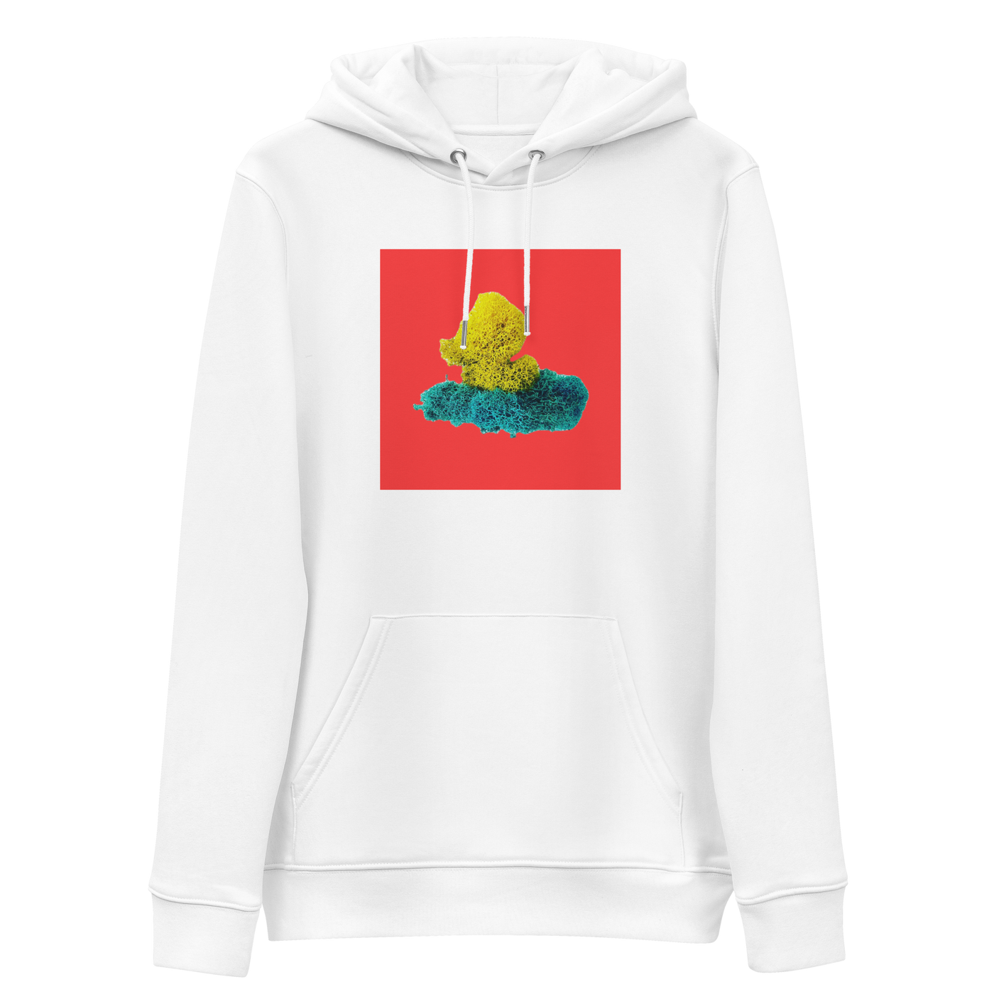 Red Square DUCK IT NFT White Hoodie